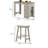2 - Person Double Pedestal Dining Set