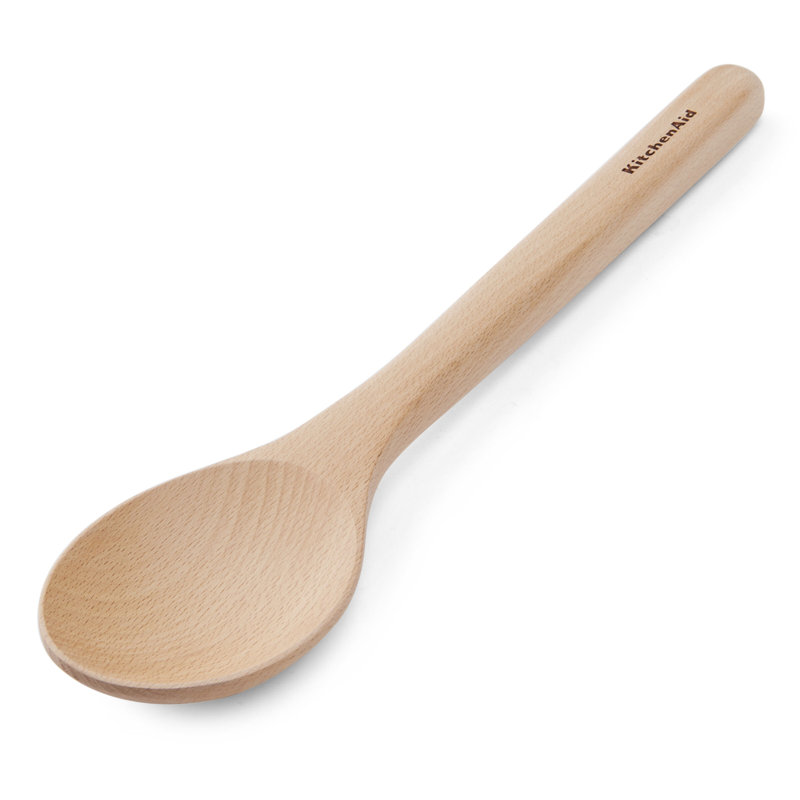 Cuillère à frire en bois de hêtre KitchenAid® Universal