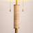 65" Modern Gold Floor Lamp with Foot Switch for Living Room Bedroom Study Room