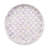 Violet Check Capiz Round Tray