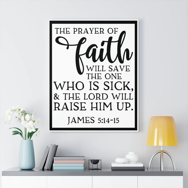 Prayer Of Faith - Wrapped Canvas Print, 61cm H x 46cm W