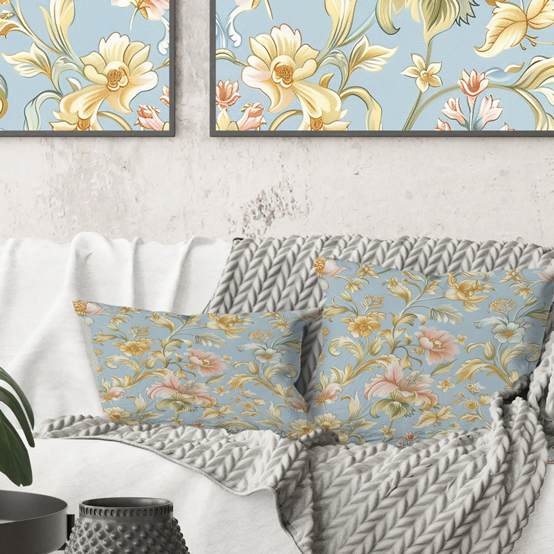 Floral Throw Pillow