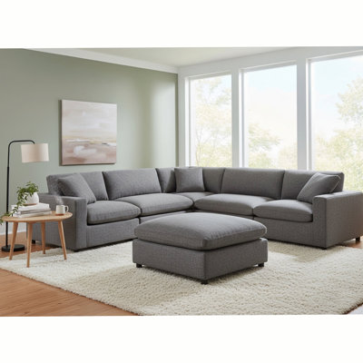 Modular 6-Piece Sectional - Charcoal