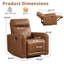 Fauteuil inclinable électrique haut de gamme en cuir fleur 34,65 "avec USB et Type-C-2141760673