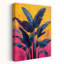 Vibrant, feuilles tropicales abstraites, audacieuses, nature, plante, art mural-129148872