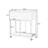 Mini Wood Cold Frame Potting Bench, Compact 2 Doors Garden Greenhouse with Wheels-567488686
