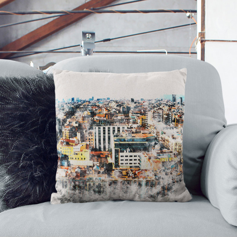 Square Cushion, 40cm H x 40cm W x 15cm D