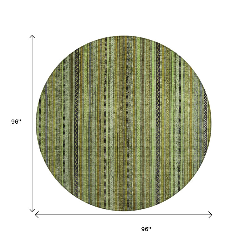 Tapis intérieur lavable rayé 8 pi