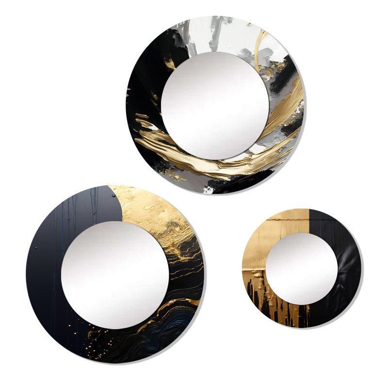 Lorilie Metal Round Mirror