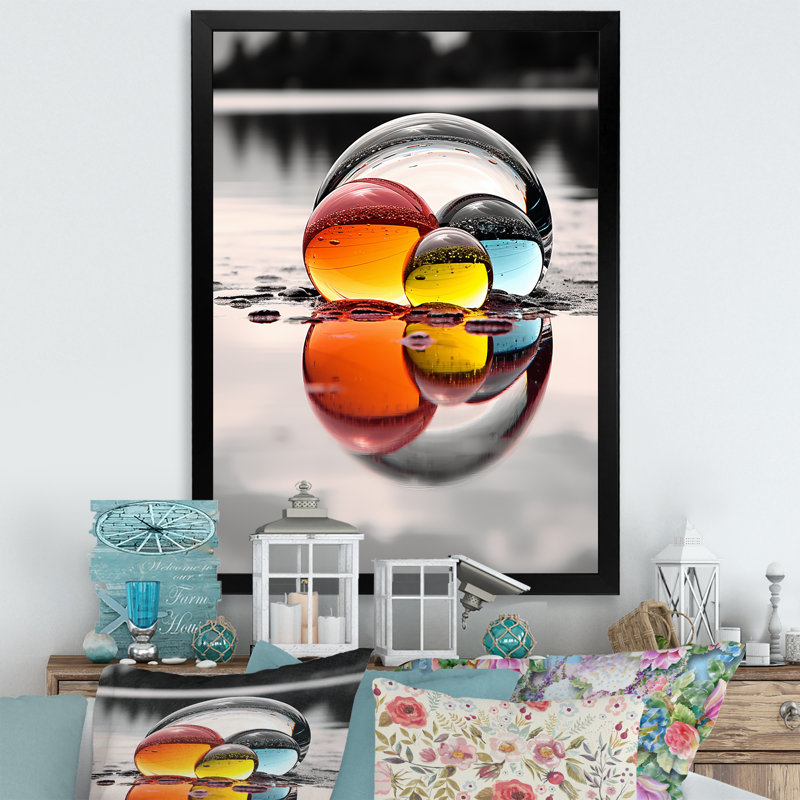Rainbow Grayscale Reflection This - imprimé, Cadre photo noir, H 20 po x l 12 po x P 1 po