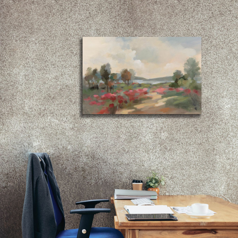 «Path To The Lake» par Silvia Vassileva, art mural sur toile, H 26 po x l 40 po