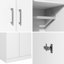 Armoire-penderie avec tringle, blanche