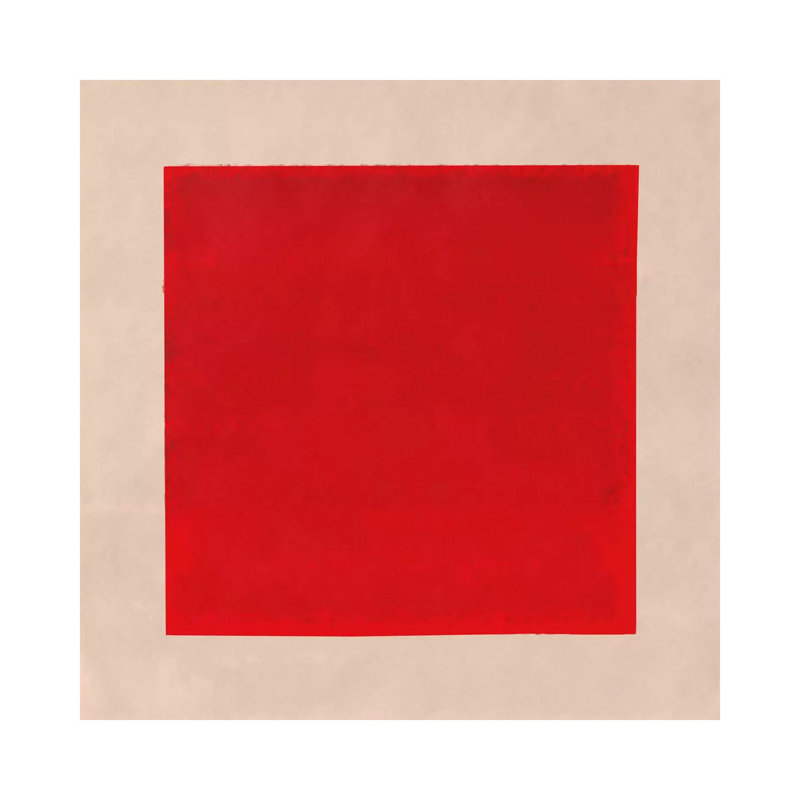 Modern Art- Red Square Complete (After Albers) - Wrapped Canvas Print, 66.04 cm H x 66.04 cm W x 1.91 cm D