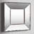 Distressed Silver Square Accent Mirror, Wall Mirror for Living Room, Entryway, Office, Bedroom, Hallway-699693847