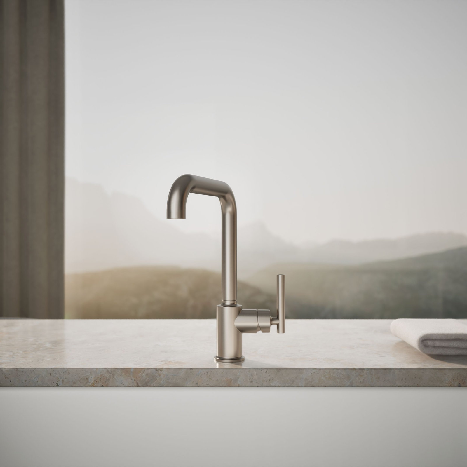 Purist Single-Hole Kitchen Faucet, Vibrant Stainless