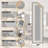 Ottohome Non-Slip Bordered Area Rug For Living Room, Hallway, Entryway Rug, Gray-805007736