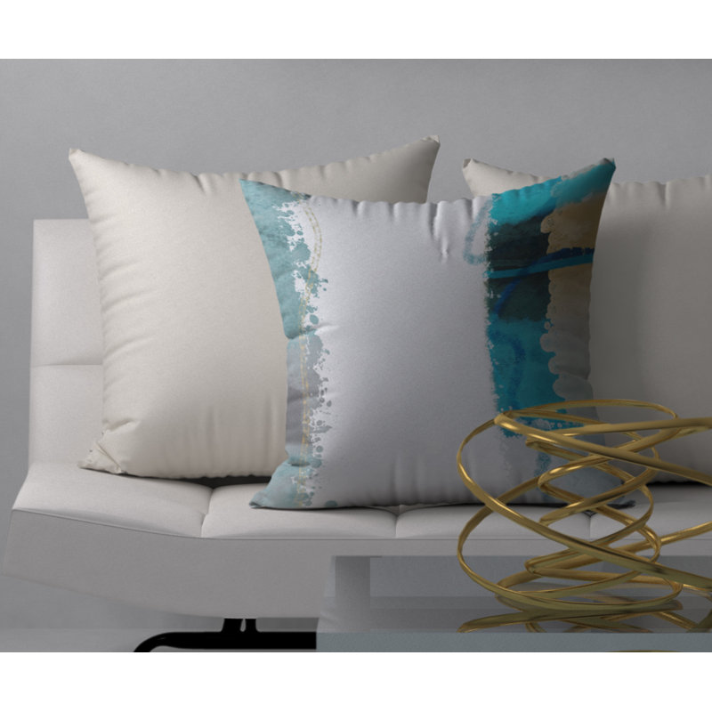 Coussin décoratif carré Success U, 24 po x 24 po