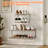 Hanging Shoe Organizer,2 Pack Wall Mounted Shoe Rack Holds 12 Pairs,Space Saving Metal Wall Shoe Rack,Hanging Shoe Rack Shoe Holder For Small Space,Entryway,Closet,Rv,Camper(Silver)-607238012