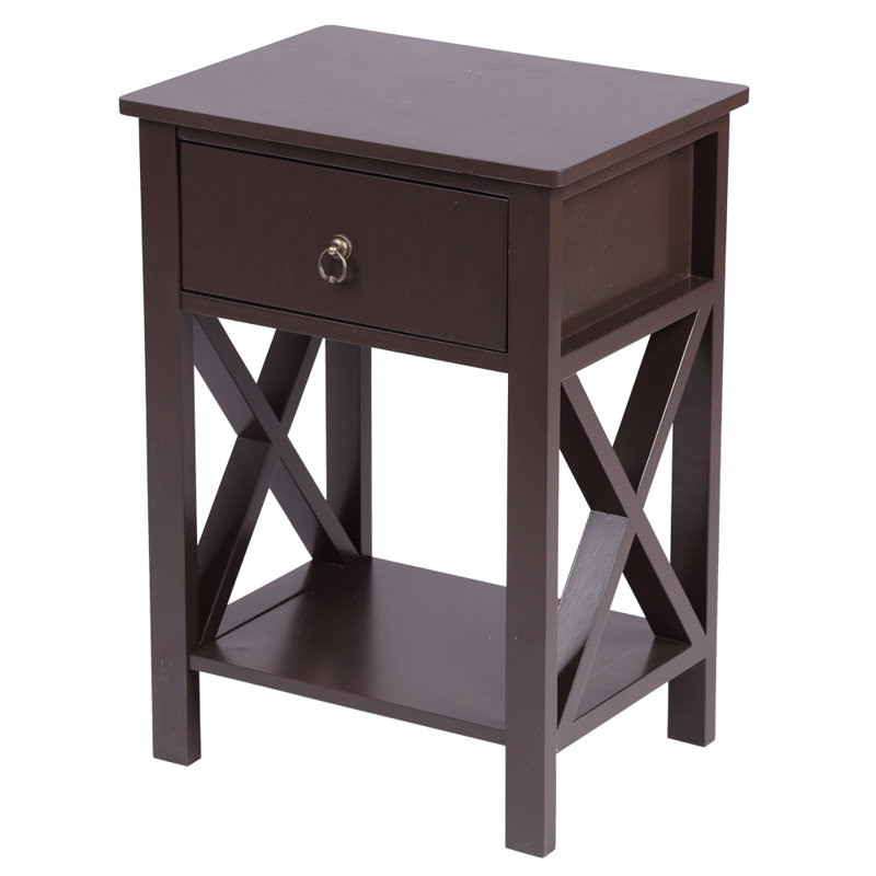 Eliada 15.75'' W Nightstand, Brown