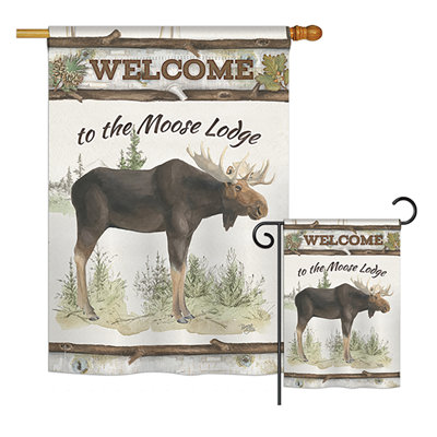 Drapeau de jardin Belleose The Moose Lodge