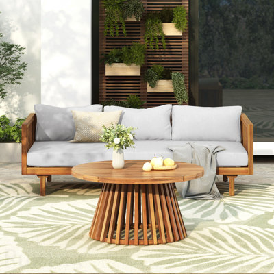 Table basse d'extérieur 3 places