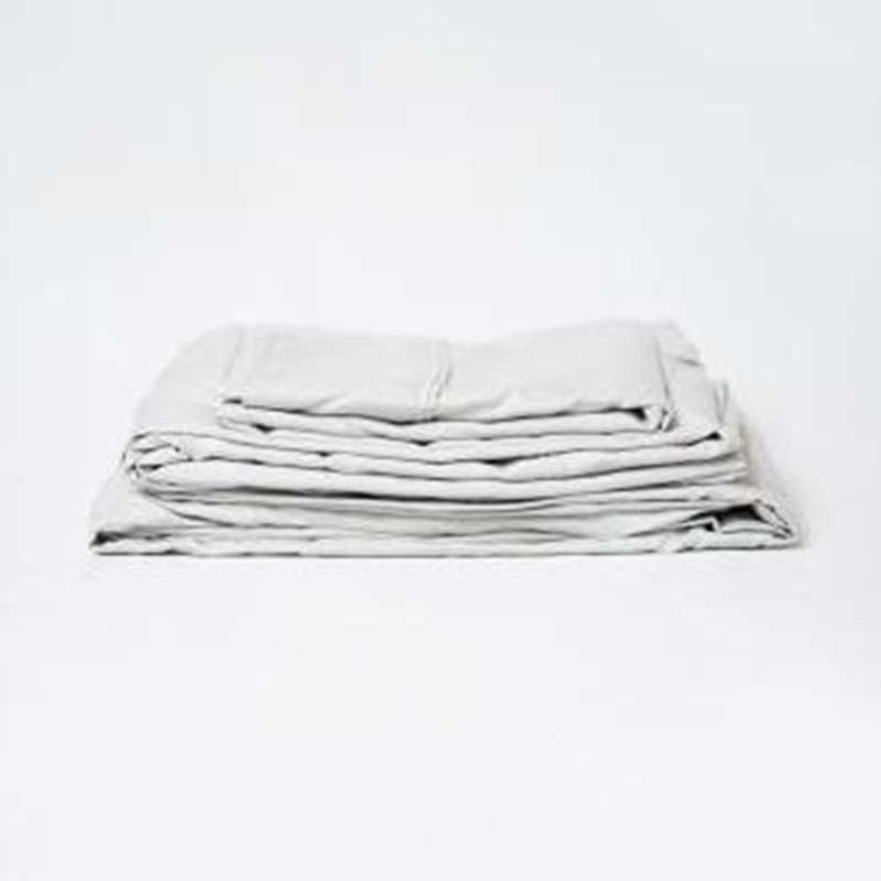 soft and skin-friendly 4-Piece Rayon From Bamboo Sheet Set, Queen Sheet Set, Pewter