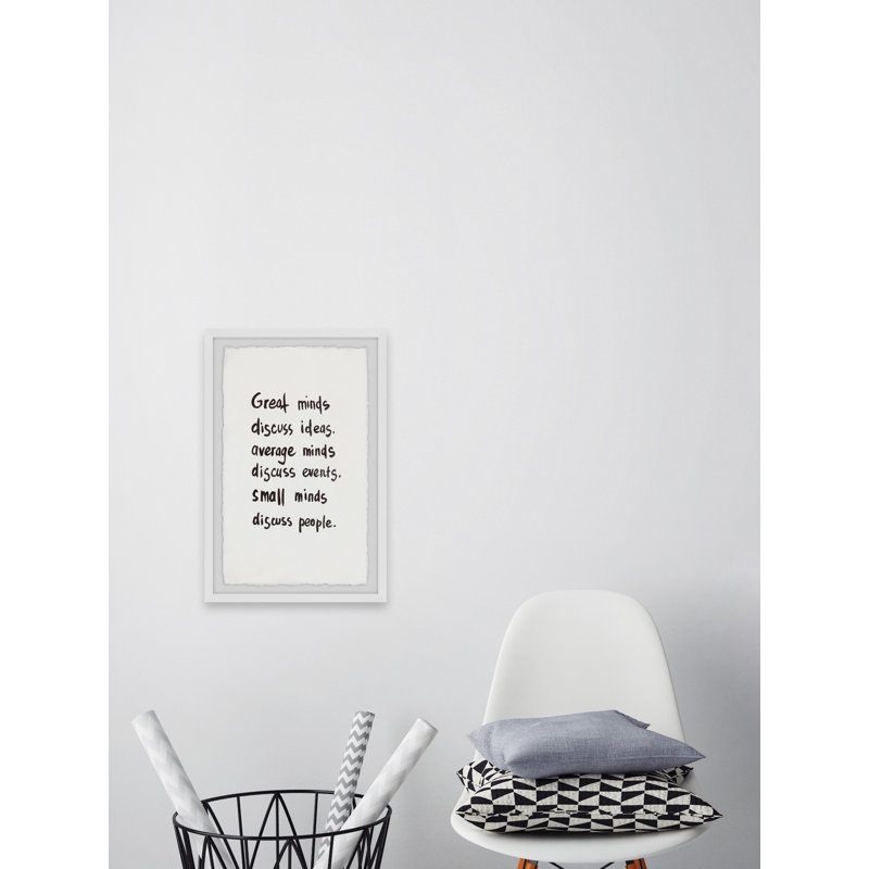 « Great Minds II » par Marmont Hill-reproduction de photo encadrée sur papier, H 45 po x l 30 po x P 1,5 po