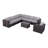 High-Density Polyethylene (HDPE) Wicker Fully Assembled 7 - Person Seating Group with Cushions