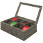 Wood And Plastic Tea Box