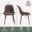 Chardee Tufted Upholstered Dining Chairs Faux Leather Waterproof Side Chair With Metal Frame-304930561