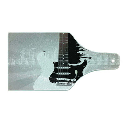East Urban Home Glass Guitar Cutting Board