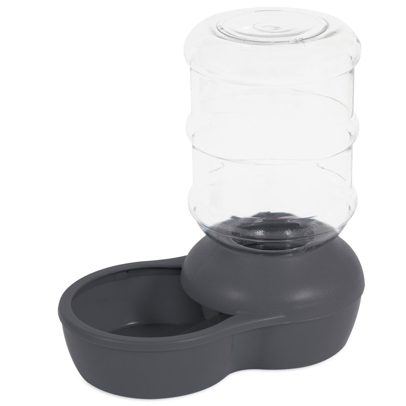 Mangeoire à eau automatique lebistro gravity, Gris foncé, Grand (320 oz de liquide)