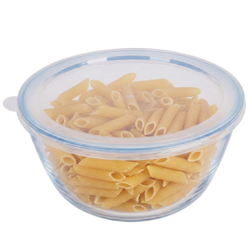  Round High Borosilicate Glass Food Storage Container with