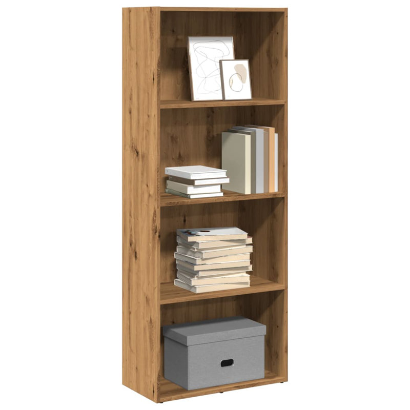 Analuisa Bookcase, (3 Shelves) 152cm H x 60cm W x 30cm D, Artisan Oak