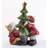 Children with Lighted Christmas Tree Statue