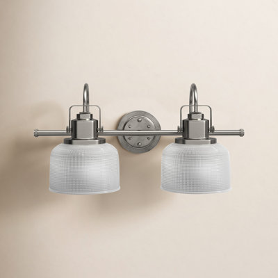 2 Light Transparent Dimmable Vanity Light