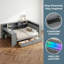 Lit plateforme double avec tablettes et tiroirs de rangement-297022870-297022864