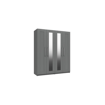 Niemeyer 4 Door Manufactured Wood Wardrobe