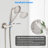 Rain Shower Faucet with Body Jet Handshower