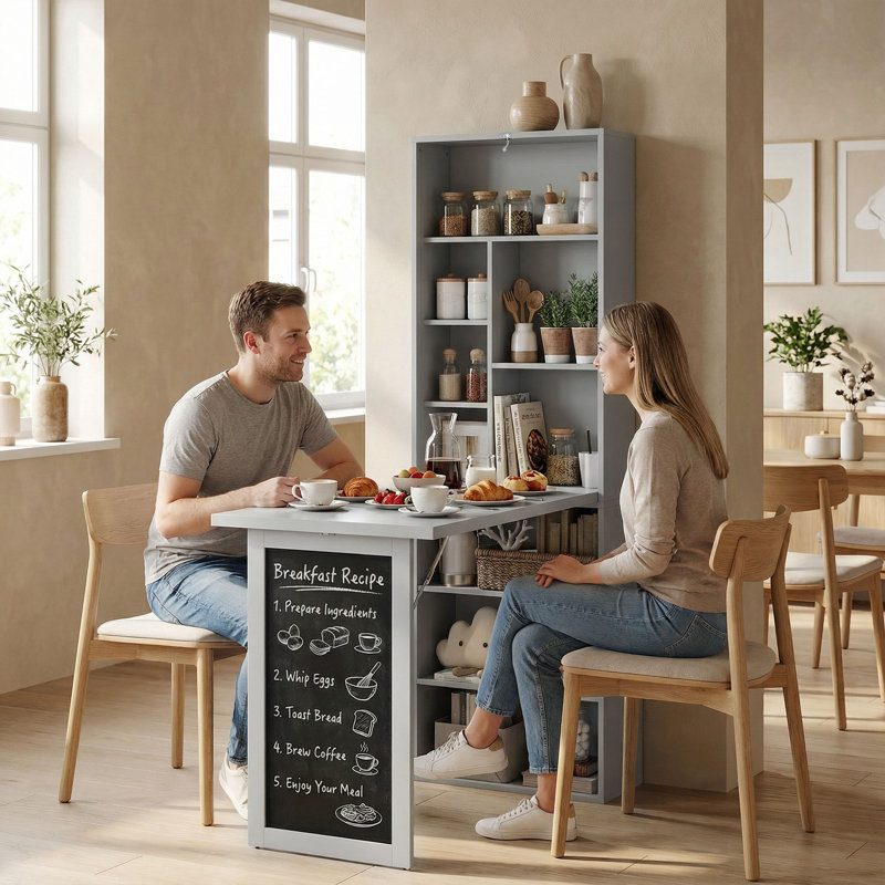 Dinges Ladder Desk, Grey