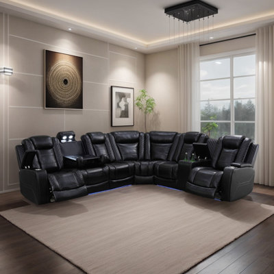 Breathable Leather 3-piece Power Reclining Living Room Set by Ivy Bronx