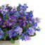 Arrangement lilas dans un pot rond en fibre de pierre