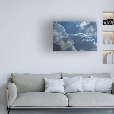Wrapped Canvas Wall Art - Kurt Shaffer 'Head in the clouds' Wall Art for Living Room, Bedroom, or Office Décor  - 30x47