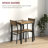 3 Piece Dining Table Set for 2, Modern Kitchen Table and Chairs, Dining Room Set,wood-336049361