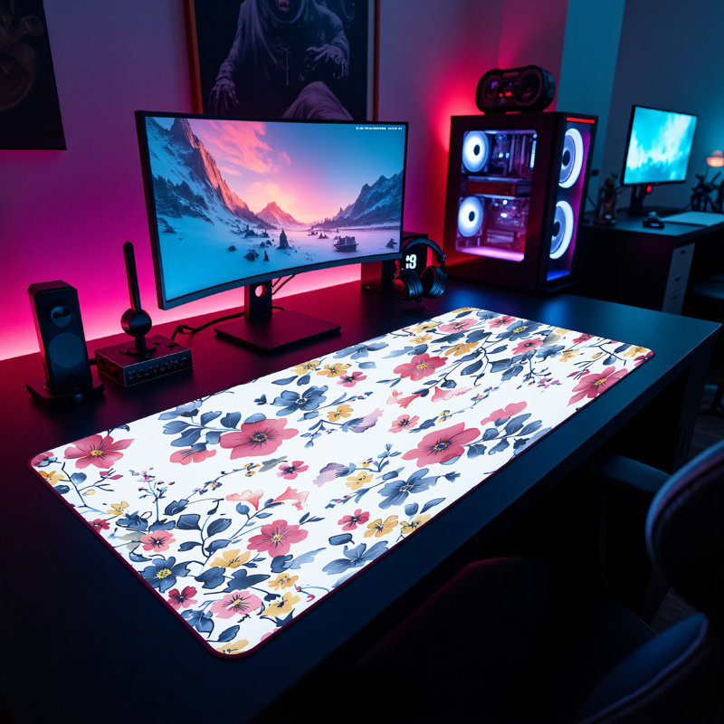 Polyester Desk Pad, 14.4x12.1