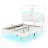 Johnathon Vegan Leather Platform Bed-424957650-424957651