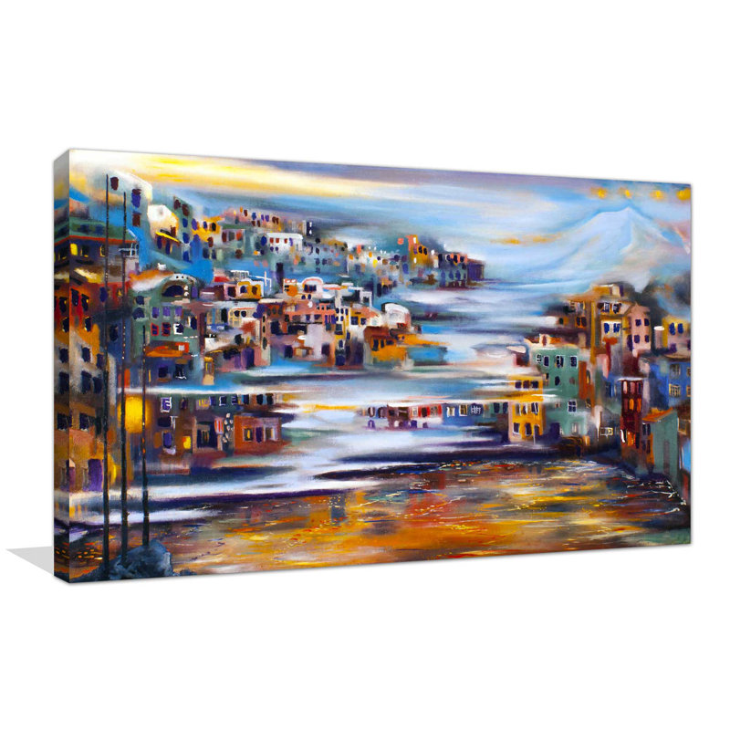 « city », reproduction d’impression sur toile tendue, H 18 po x l 30 po x P 1 po