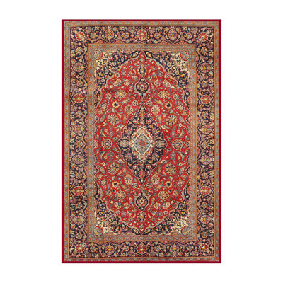Tapis brun à motif oriental