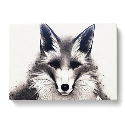 Edgy Fox - Wrapped Canvas
