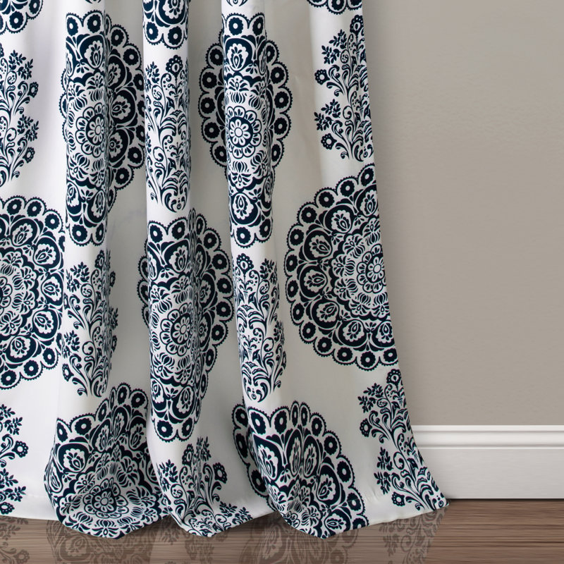 Room Darkening Curtain Pair, 132cm W x 241cm L, Navy